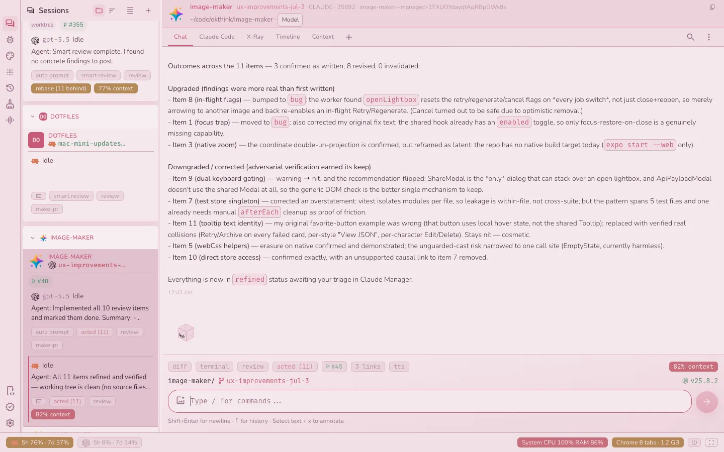 Firehose in the Moon Prism theme — soft pink pastels